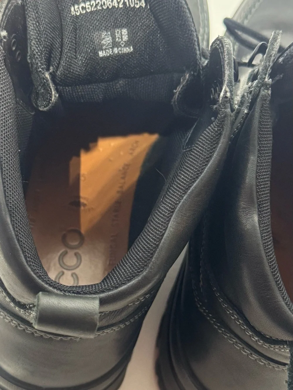Ecco Men’s GoreTex Boots Black Mid SZ 45 11/11.5 US